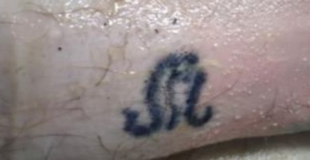 SUB MORTO A CASTEL DI TUSA – Diffuse le foto dei tatuaggi