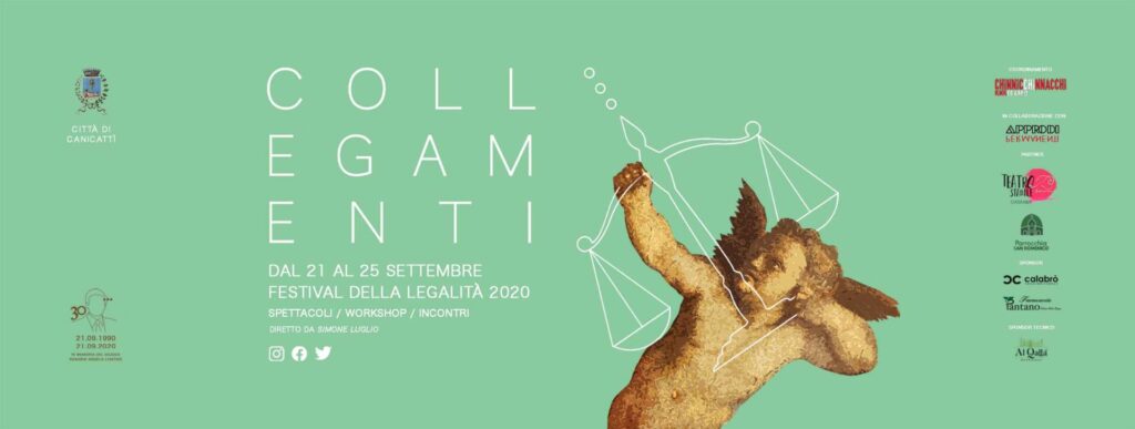 COLLEGAMENTI  2020 – dal 21 al 25 settembre il Festival della Legalità