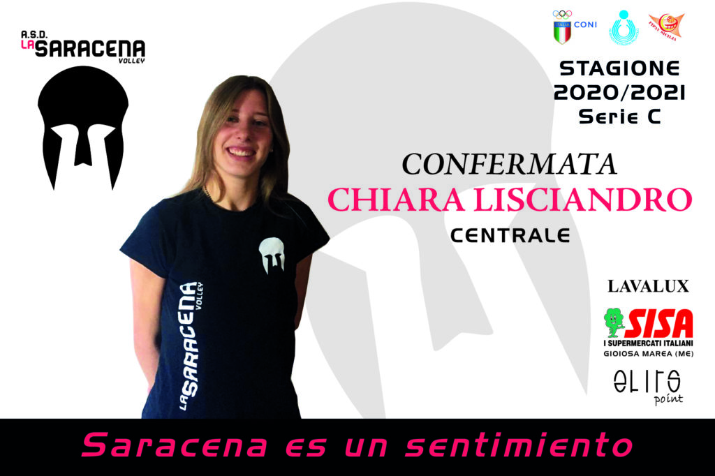 SARACENA VOLLEY – Confermata la Lisciandro