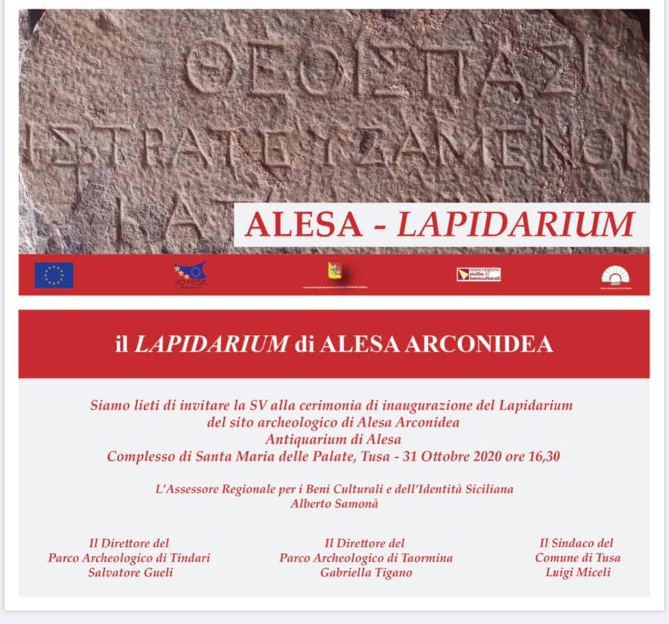 HALAESA ARCONIDEA – A Tusa, sabato, inaugurato il cosiddetto Lapidarium