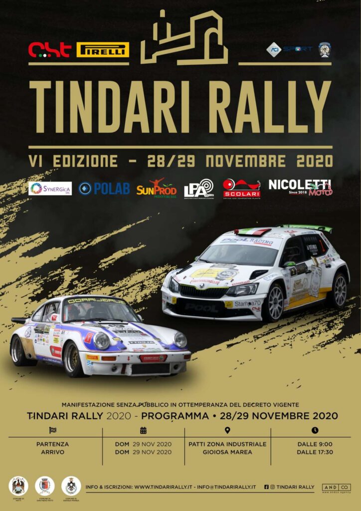 TINDARI RALLY 2020 – Il programma (da scaricare)