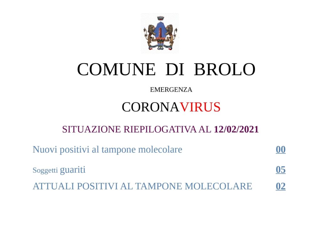 BROLO & COVID – Verso quota zero