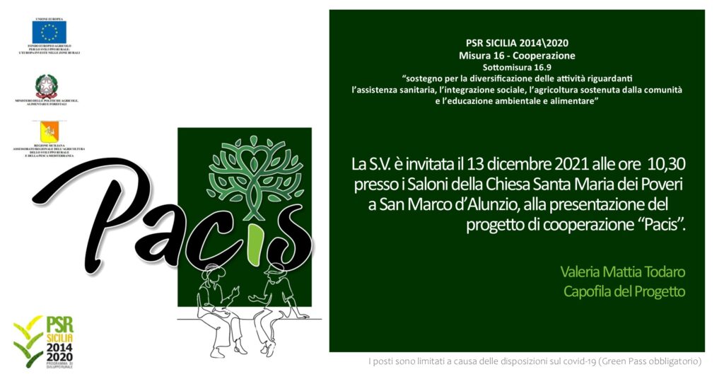 INIZIATIVE – Lunedì mattina a San Marco D’Alunzio la presentazione del progetto Pacis