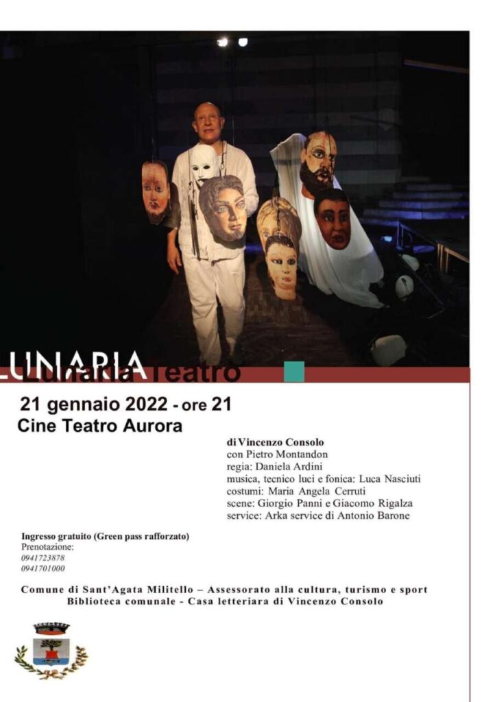 SANT’AGATA MILITELLO – Ricordando Consolo, “Lunaria” venerdì al teatro Aurora
