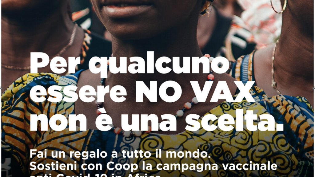 SPOT NO VAX – Quello della #coopforafrica