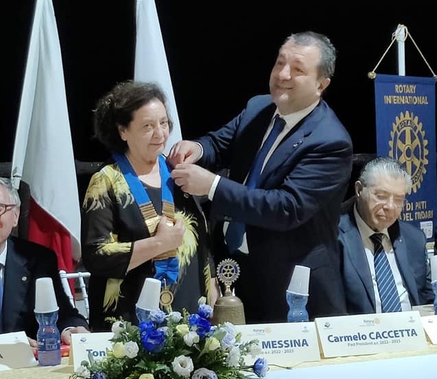 CETTINA MESSINA – La dottoressa brolese presidente del Rotary Club di Patti