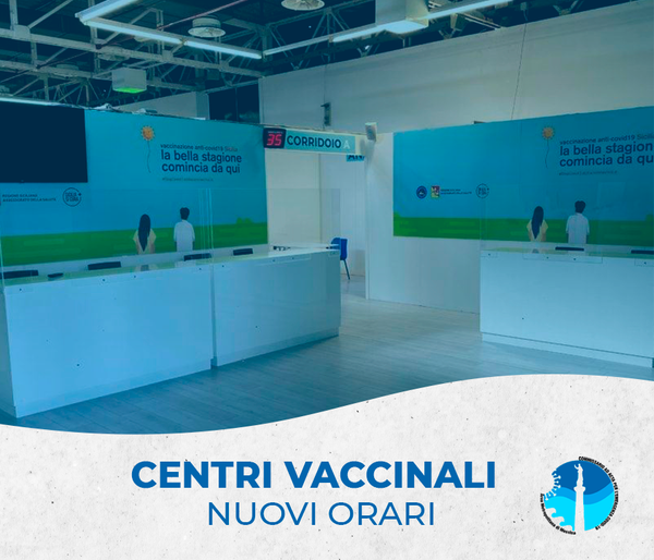 COVID – Rimodulati gli orari dei centri vaccinali della provincia