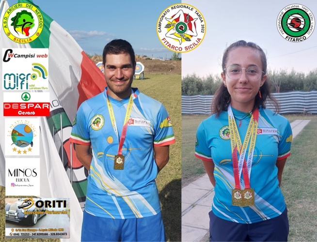 ARCIERI DEI NEBRODI – Campionati Regionali di tiro con l’arco, tre i titoli regionali conquistati