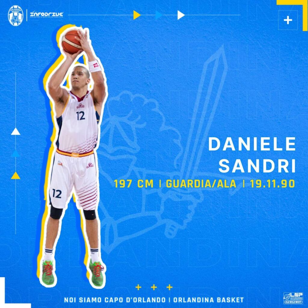 BASKET – Daniele “Rio” Sandri è un nuovo giocatore dell’Infodrive Capo d’Orlando