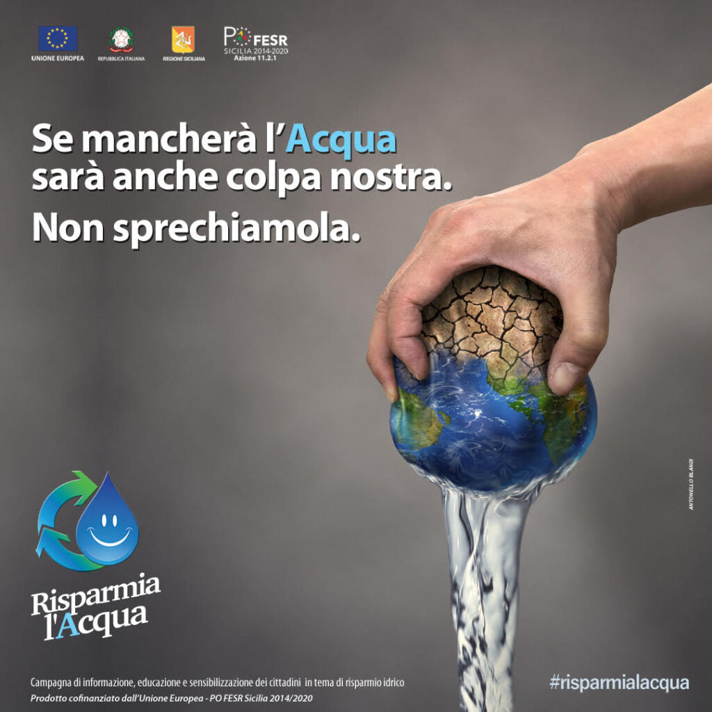 #RISPARMIALACQUA – Al via la campagna di informazione, educazione e sensibilizzazione sull’uso consapevole dell’acqua