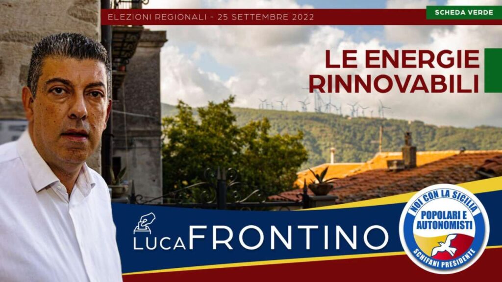 VERSO IL VOTO – Luca Frontino: Puntare sulle Rinnovabili
