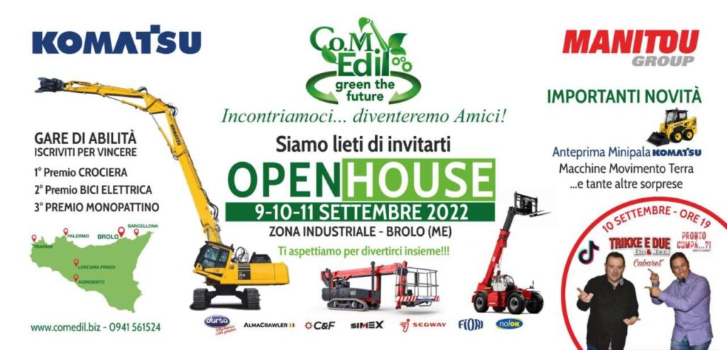 CO.M.EDIL BROLO – Dal 9 all’11 settembre un Open House tutto da scoprire