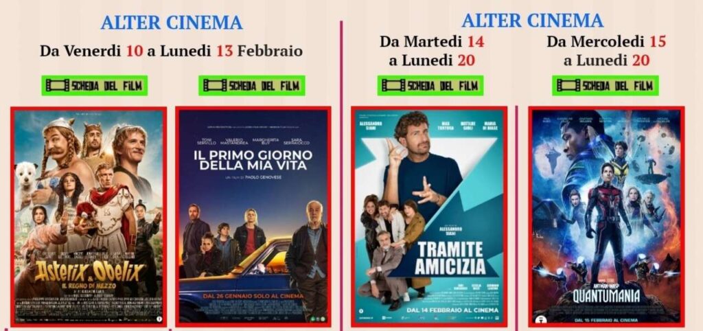 ANDIAMO AL CINEMA – La nuova programmazione dell’AlteCinema