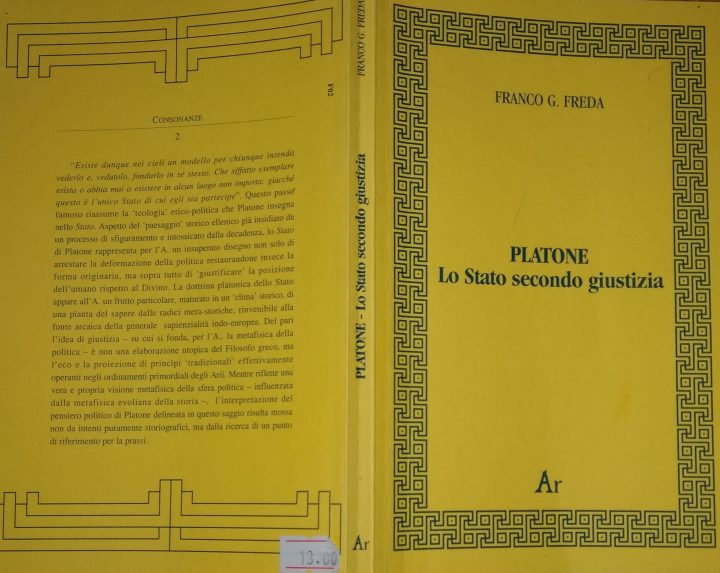 LEGGERE –  “Platone “ Lo Stato secondo giustizia