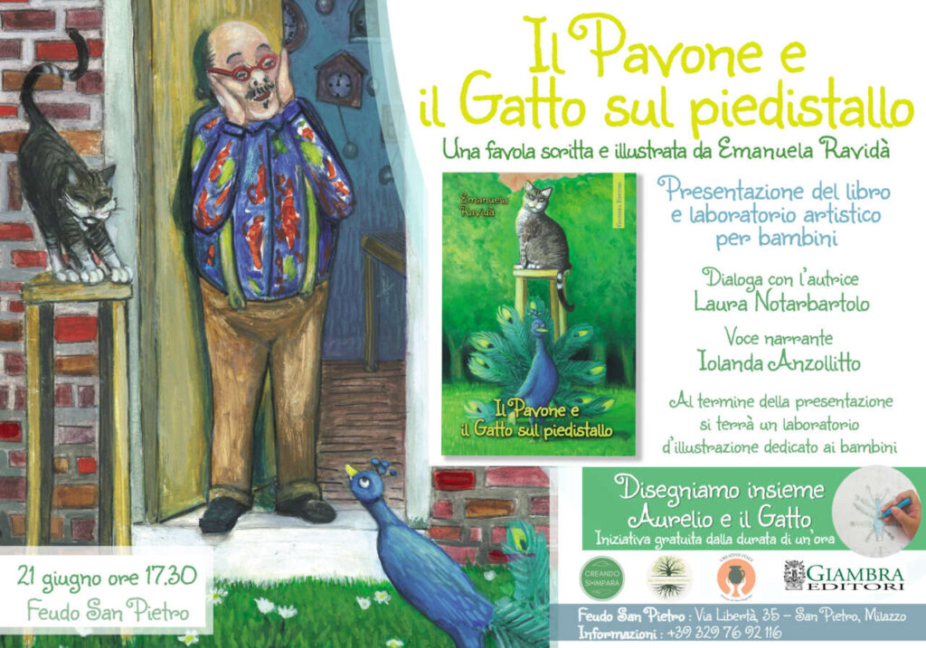 TUTTO LIBRI – “Il Pavone e il Gatto sul piedistallo” mercoledì la presentazione a Milazzo