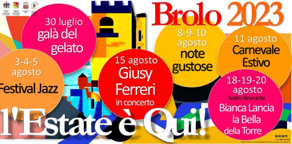 BROLO D’ESTATE –  Dal Galà del Gelato al Jazz, passando da Giusy Ferreri a Bianca Lancia