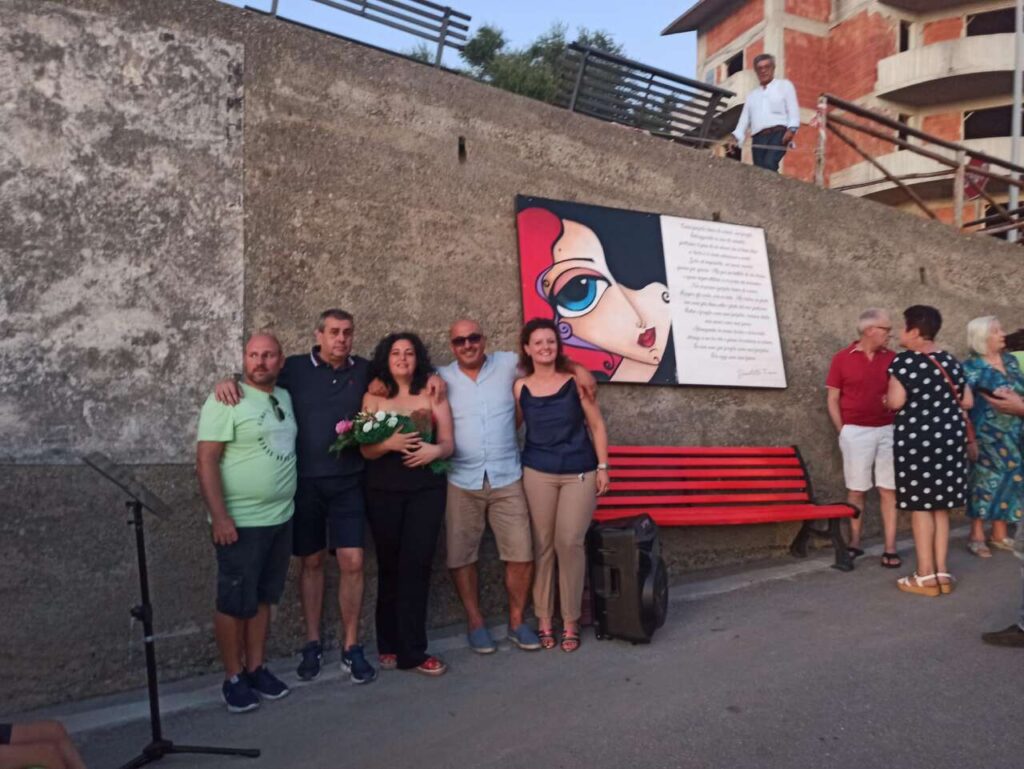 CARMELA NATOLI – Un suo murales a Pirano contro la violenza sulle donne