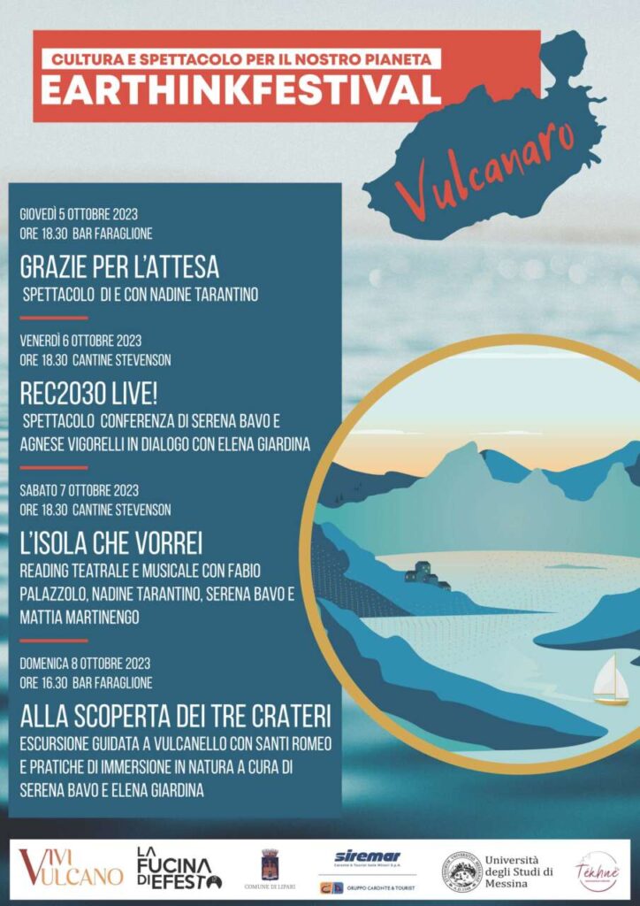 VULCANO – Al via “Earthink Festival”, il primo festival in Italia che racconta la sostenibilità ambientale attraverso le arti performative