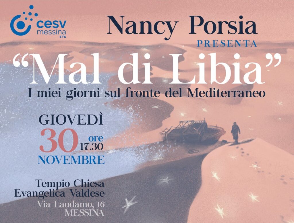 “MAL DI LIBIA. I MIEI GIORNI NEL MEDITERRANEO” – Giovedì 30 a Messina presentazione del libro di Nancy Porsia