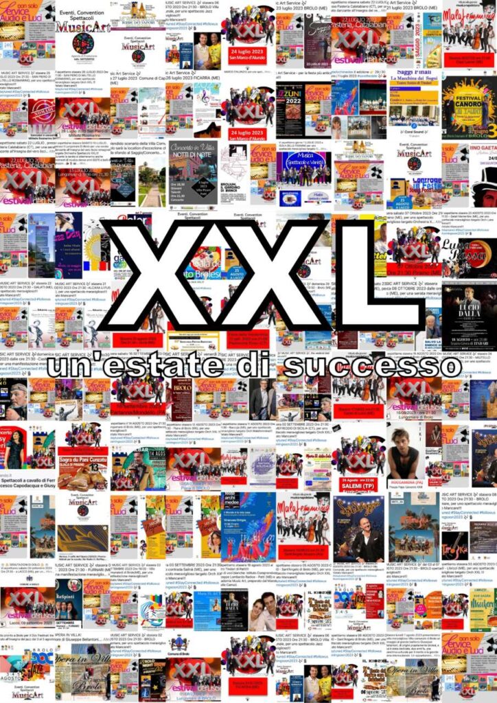 XXL – Un viaggio musicale tra generi e professionismo. Un’estate di successo “raccontata” da foto e manifesti