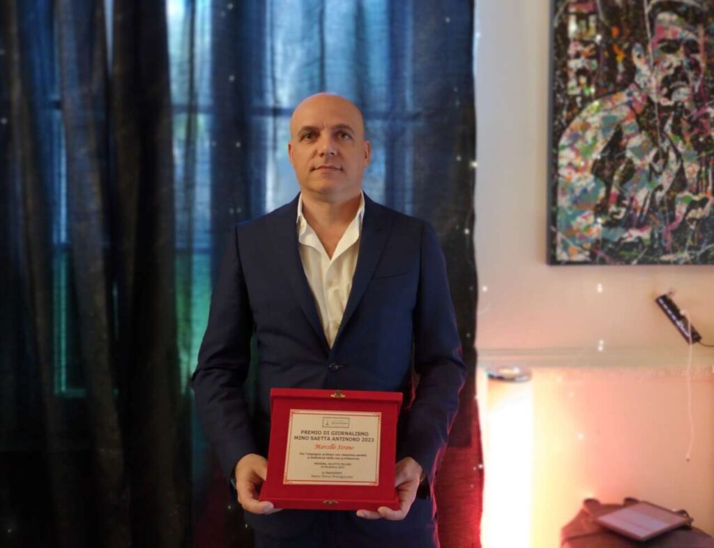 GIORNALISMO – Marcello Strano premiato con il “Premio di Giornalismo Mino Saetta Antinoro 2023”