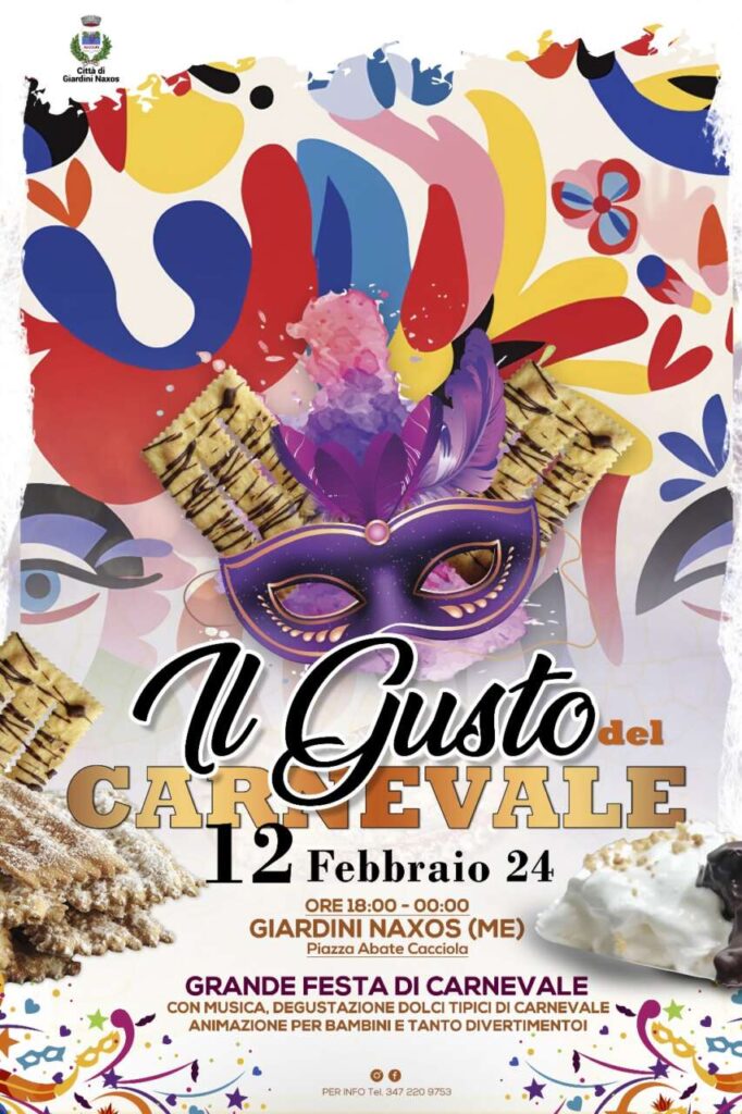 GIARDINI NAXOS, ‘IL GUSTO DEL CARNEVALE’ – Tra magia, i personaggi dei cartoni dei cartoni e tanta musica si accende la festa in piazza