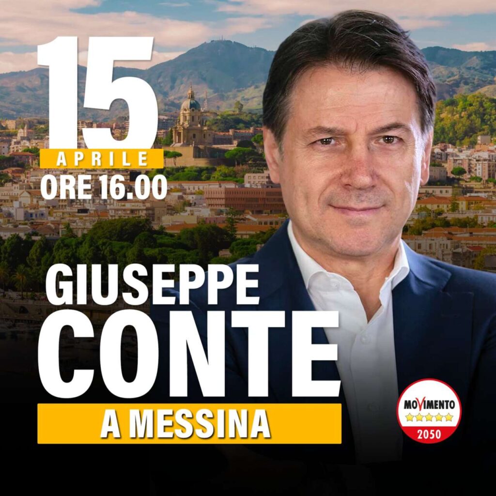 MOVIMENTO 5 STELLE – I parlamentari Antonio De Luca e Barbara Floridia annunciano: “Giuseppe Conte sarà a Messina lunedì 15 aprile”