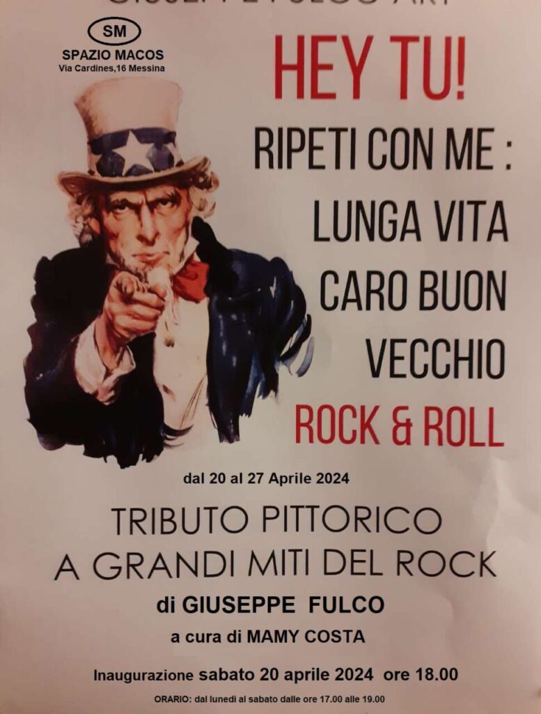 MOSTRE – “Tributo pittorico a grandi miti del Rock” a Spazio Macos