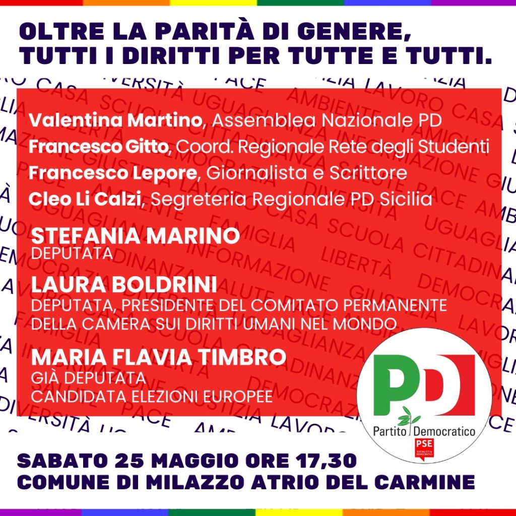 PARTITO DEMOCRATICO – Incontri con Laura Boldrini