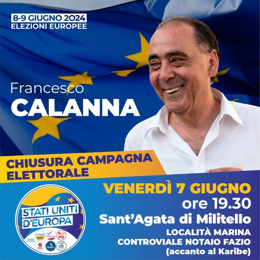 APPELLO AL VOTO – Oggi Calanna chiude la campagna elettorale a Sant’Agata Militello