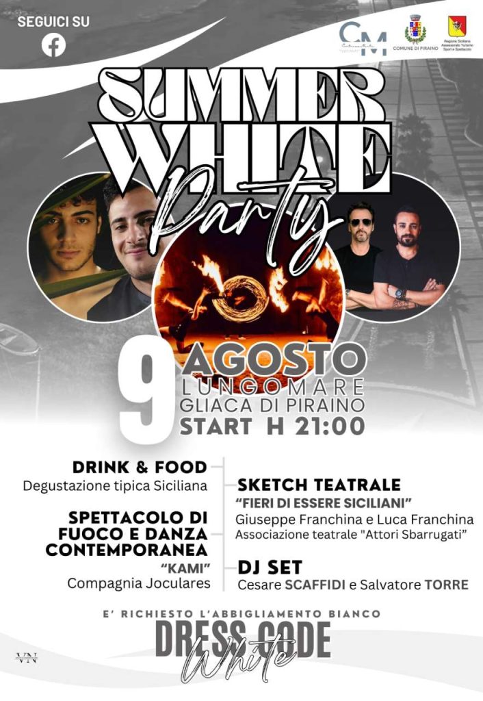 SUMMER WHITE PARTY 2024 – Per una Magica Estate a Gliaca di Piraino