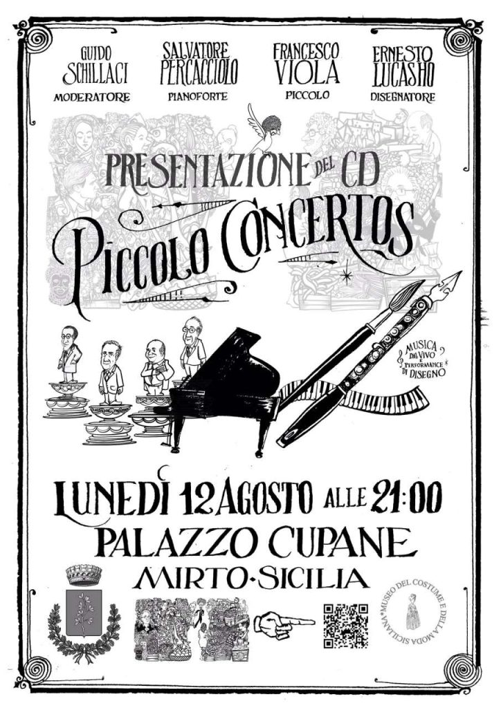 MIRTO – A palazzo Cupane la presentazione del CD “Piccolo Concertos”