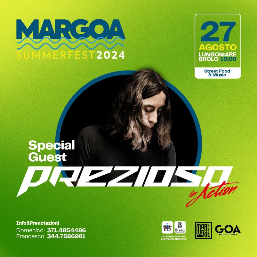 EVENTI DI FINE ESTATE – Giorgio Prezioso al “MarGoa Summer Fest” di Brolo