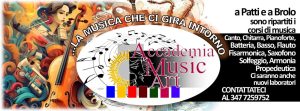 PATTI & BROLO – Accademia Music Art: ripartono i Corsi di Musica per il 2024