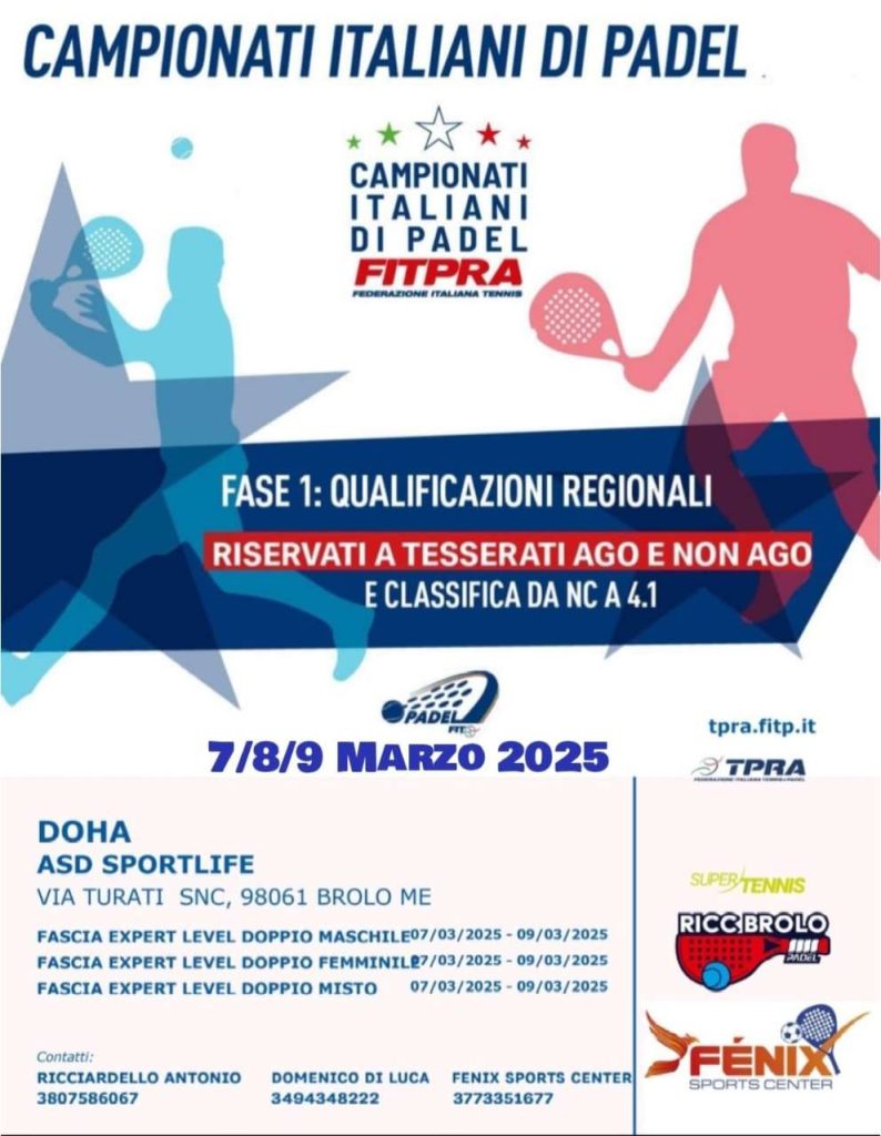 BROLO – Campionati Italiani di Padel – Oltre al torneo tanto spazio dedicato alle Donne