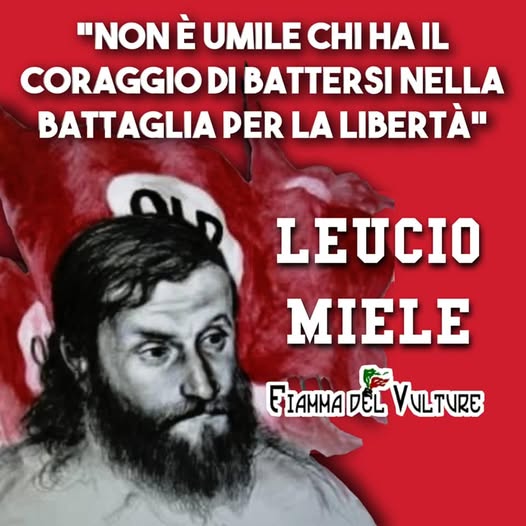 UOMINI – Leucio Miele la sua visione metafisica e metapolitica meriterebbe maggiore conoscenza