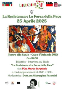 CAPO D’ORLANDO – Si celebra l’80° della Liberazione con un dibattito su Resistenza e Pace